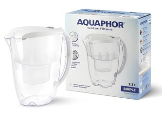 FILTRAČNÍ KONVICE SIMPLE 2,8L BÍLÁ -AQU