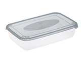 BOX NA POTRAVINY  POLAR OBDÉLNÍKOVÝ 1900ML ŠEDÝ -PT 1672
