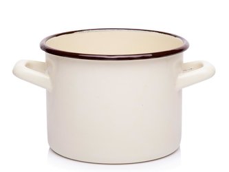 SMALTOVANÝ HRNEC 22CM 6,25L KRÉMOVÝ B/P