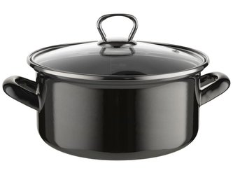 HRNEC SMALTOVANÝ S POKLIČKOU 20CM 2,9L METALICO