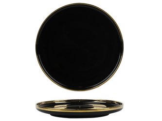 Talíř mělký Berlotti černý 25cm