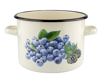 SMALTOVANÝ HRNEC 20CM 4,5L BORŮVKA