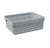 KOŠÍK SEOUL STŘEDNÍ SVĚTLE ŠEDÁ - PT 6024