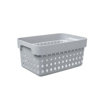 KOŠÍK SEOUL MALÝ SVĚTLE ŠEDÝ - PT 6023