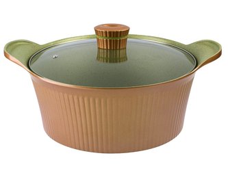 HRNEC S POKLIČKOU ALU FOREST 28 CM 6 L