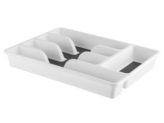 Praktyczna VLOŽKA DO ŠUPLÍKU  36 x 26,5 x 5 cm CAPRI/BÍLÁ/ŠEDÁ