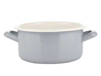 HRNEC NÍZKÝ  ŠEDÝ 16CM 1,5L FORTE B/P