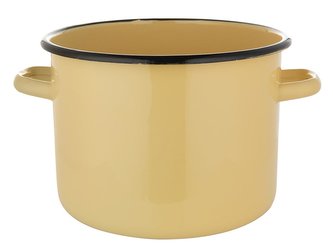 SMALTOVANÝ HRNEC 22CM 6L KRÉMOVÝ