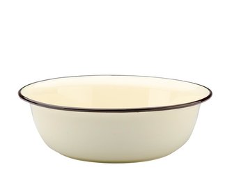 SMALTOVANÝ MISKA  36CM KRÉMOVÁ