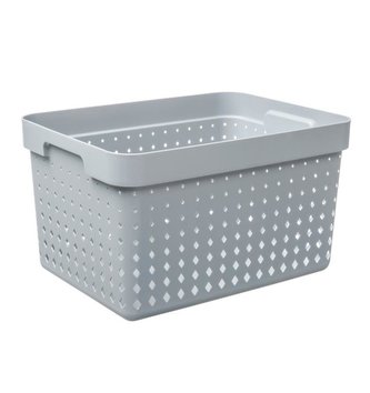 KOŠÍK SEOUL VELKÝ SVĚTLE ŠEDÝ - PT 6025