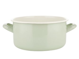 SMALTOVANÝ HRNEC NÍZKÝ ZELENÝ 20CM 3L FORTE B/P