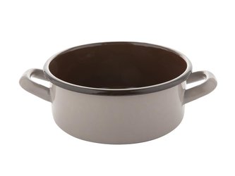 SMALTOVANÝ HRNEC NÍZKÝ 16CM 1,4L BRUNA B/P