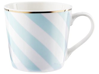 HRNEK GEOMETRIC PRUHY MODRÝ 400ML