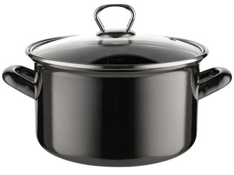 HRNEC SMALTOVANÝ S POKLIČKOU 20CM 3,3L METALICO