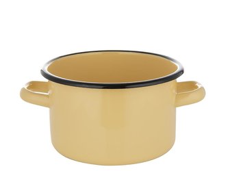 SMALTOVANÝ HRNEC 16CM 2L KRÉMOVÝ