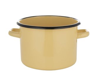 SMALTOVANÝ HRNEC 18CM 3,2L KRÉMOVÝ