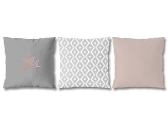 POVLAK NA POLŠTÁŘ METALLIC 40X40 CM 3 KS LETS SMILE