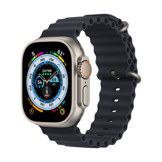 Apple Watch 49mm temně inkoustový oceánský řemínek
