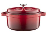 LITINOVÝ HRNEC HIERRO 24CM 3,5L ČERVENÝ MG