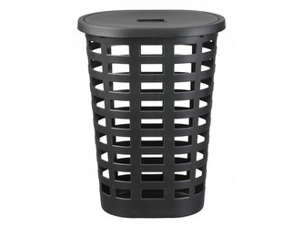 KOŠ NA PRÁDLO BOSTON KRUHOVÝ ČERNÝ - PT6015