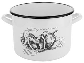 SMALTOVANÝ HRNEC 22CM 6,25L BELL B/P