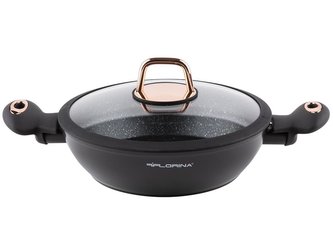 HRNEC NÍZKÝ S POKLIČKOU 2,5 L 24CM ROSE