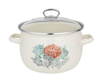 SMALTOVANÝ HRNEC 18CM 2,5L SILKE