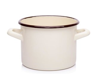 SMALTOVANÝ HRNEC 20CM 4,7L KRÉMOVÝ B/P