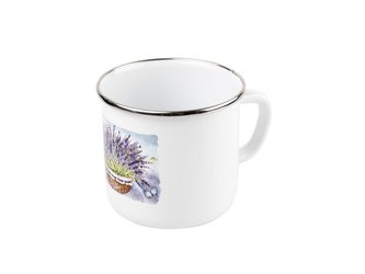 HRNEK SMALTOVANÝ 9CM 550ML LAVANDA