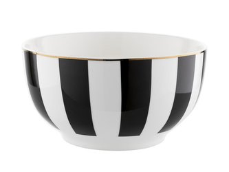 SALÁTOVÁ MÍSA STRIPES BLACK 13CM