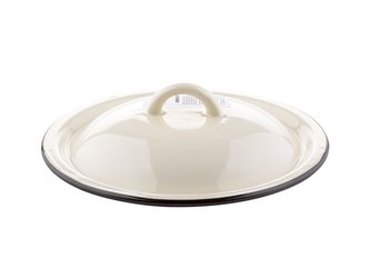 POKLICE SMALTOVANÁ KRÉMOVÁ 18 CM