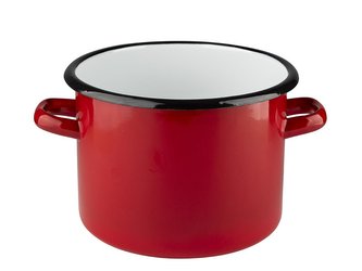 SMALTOVANÝ HRNEC 16CM 2L ČERVENÉ