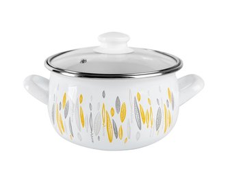 HRNEC SMALTOVANÝ PYZA S POKLIČKOU 20CM 4,2L AUTUMN