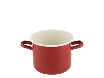 HRNEC SMALTOVANÝ ČERVENÝ 14CM 1,65L FORTE