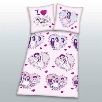 SADA DĚTSKÉHO LOŽNÍHO PRÁDLA  160X200CM+70X80CM  VIOLETTA DISNEY