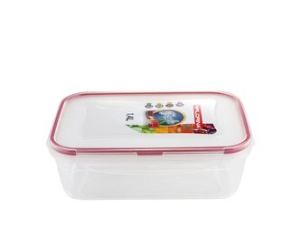 Florina fresh box na potraviny  Fresh Box 1,4 l transparentní//červené těsnění