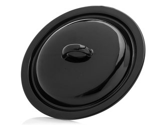 POKLICE SMALTOVANÁ 24CM ČERNÁ