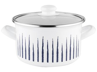 HRNIEC SMALTOVANÝ S POKLIČKOU 22CM 4,7L HAMPTONS