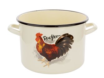 SMALTOVANÝ HRNEC 22CM 6,25L KOKOS NEW B/P