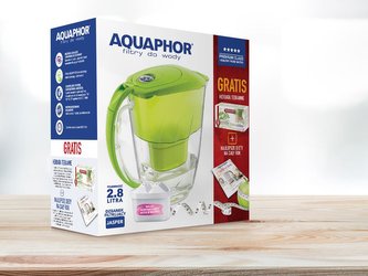DŽBÁN FILT. JASPER 2,8L LIMETKA + VLOŽKA B100-25 + ČAJ TEKANE DETOX & SLIM -AQU