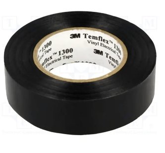 3M Temflex 1300 Elektroizolační páska, 19 mm x 20 m, černá