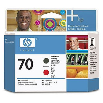 Inkjet tisková hlava pro "DesignJet Z2100, 3200 series" tiskárny, HP "Nr.70" Matná Černá, red