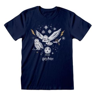 Harry Potter Tričko - Vánoční Hedvika (velikost L)
