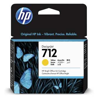 HP originální ink 3ED69A, HP 712, yellow, 29ml, HP
