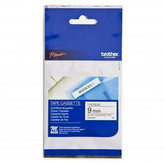 Brother originální páska do tiskárny štítků, Brother, MK221, černý tisk/bílý podklad, ne