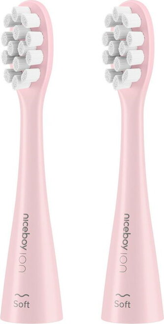 Niceboy ION Sonic toothbrush heads 2 pcs Soft pink