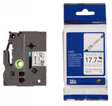 Brother HSe-241, 17.7mm x 1.5m, černý tisk / bílý podklad, originální páska