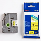 Páska, 9 mm x 8 m, BROTHER, žlutá-černá