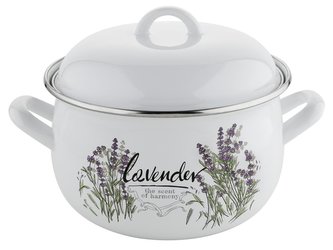 HRNEC SMALTOVANÝ S POKLIČKOU 20CM 4,1L FLORENSIS