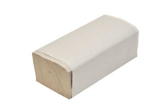 papírové ručníky ZZ šedé, 1 vr, recykl, 4000 ks